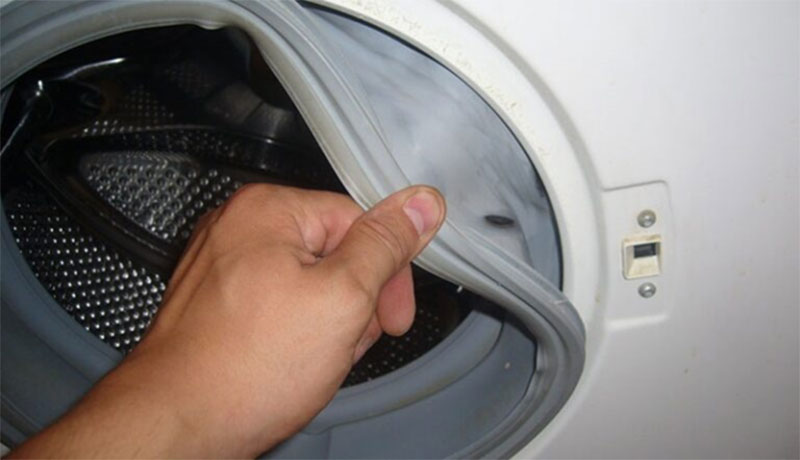 پاره شدن لاستیک دور درب ماشین لباسشویی دوو